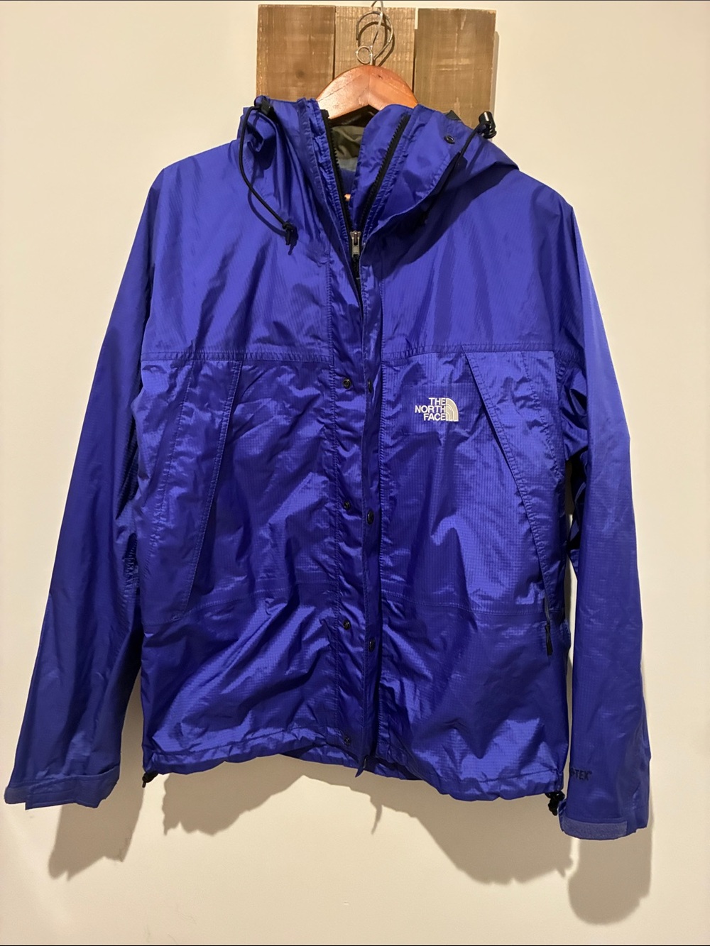 The North Face Royal Blue Hooded Windbreaker Jacket